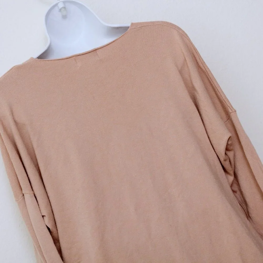 Dreamers Oversized V Neck Sweater Orange Women Size M/L‎